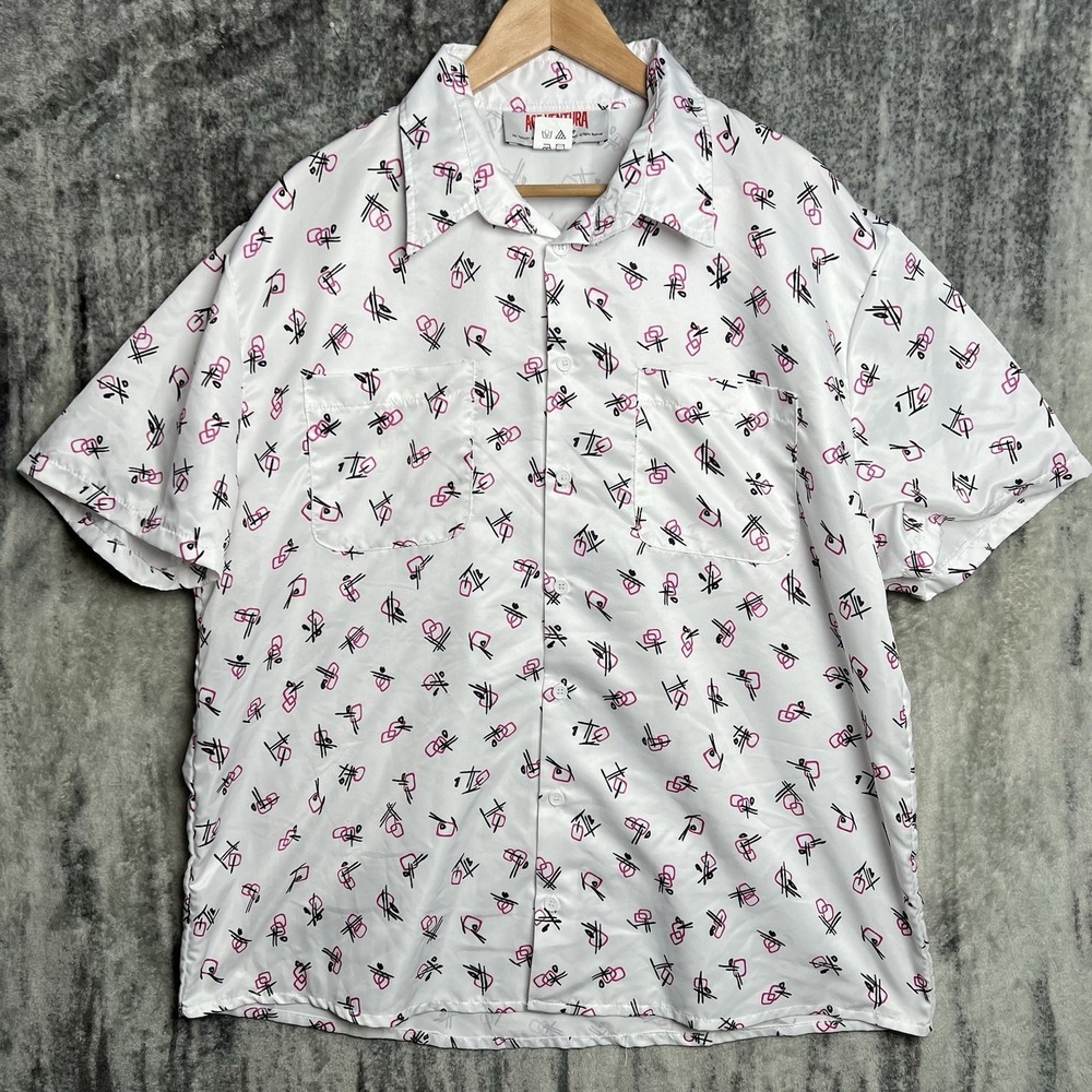 Ace Ventura Shady Acres Hospital Shirt Costume Movie Larry Insane Asylum XL